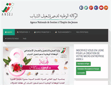 Tablet Screenshot of ansej.org.dz